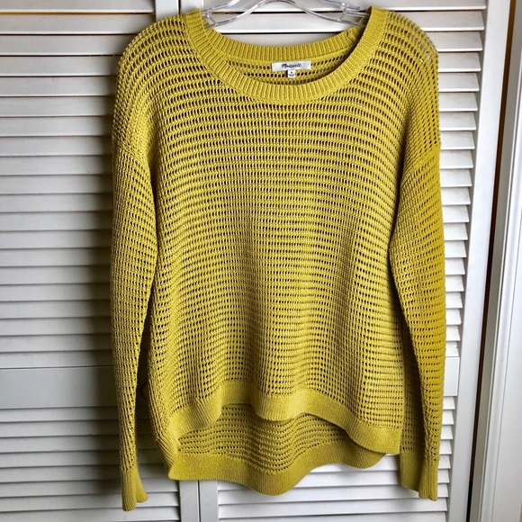 Madewell Sweaters - MADEWELL HIGH/LOW LOOSE KNIT SWEATER